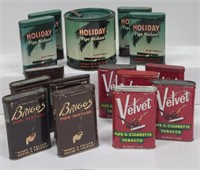 Holiday, Briggs & Velvet Smoking Tobacco Tins