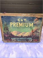 Vintage canned fruit crate Earl Fruit Co.
