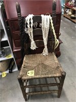 Ladderback Chair & Plant Hangers