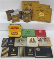 Lot of Vintage Tobacco Advertising Tins & Boxes