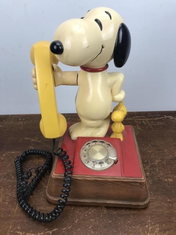 Vtg Snoopy Telephone