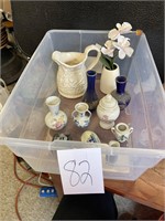 Small trinket boxes vases ginger jar lot