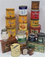 Vintage Tobacco Advertising Tins -Various Brands