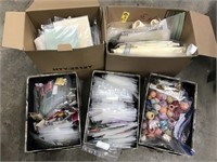 Large Lot of Embroidery Supplies in boxes