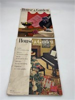 1953 & 1949 House & Garden magazine