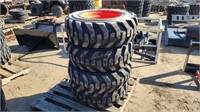 (4) New 10-16.5 Skidsteer Tires and Rims