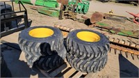 (4) New 12-16.5 Skidsteer Tires and Rims