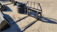 New Kivel 3500LB Skidsteer Pallet Forks