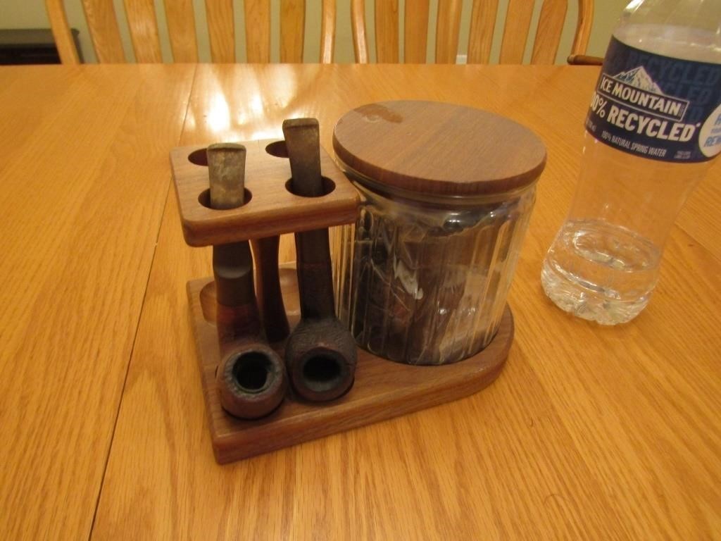 pipes,tobacco & holder