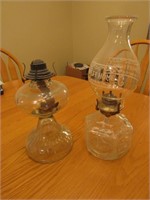2 oil lamps