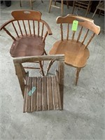 3 Vintage Chairs- 1 MCM Chair