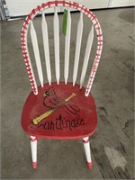 Cardinals Painted Chair
