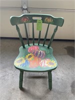 Fall Scene Painted Chair