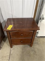 24x16x24 Wooden Night Stand 2 Drawers