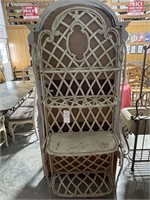 4 Tiered Wicker & Metal Stand
