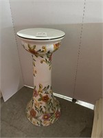 26" x 12 1/2" Floral Painted Stand