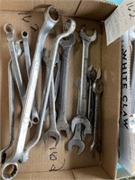 Flat of open & boxed End Wrenches some Craftman
