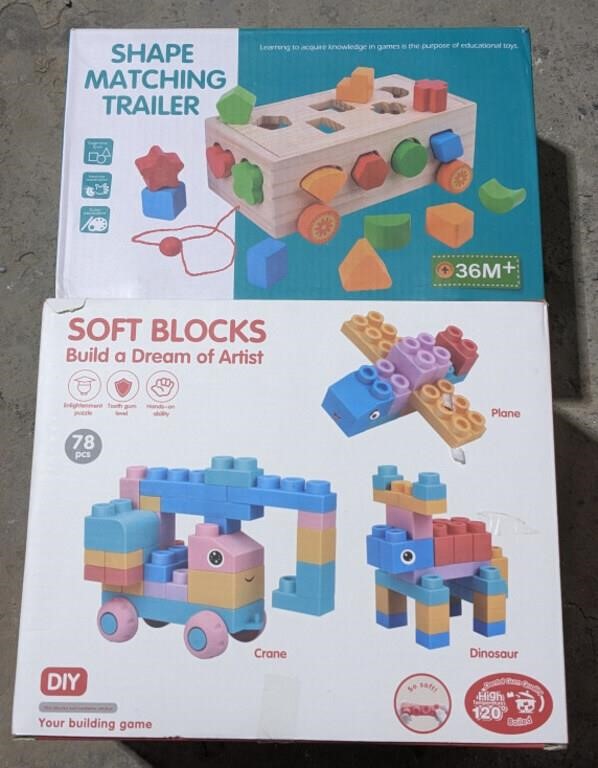 Soft Blocks and Shape Matching Trailer (bidding