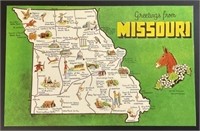 Vintage "Greetings from Missouri" PPC Postcard