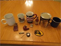 mugs,old cream bottle,adv. items & items
