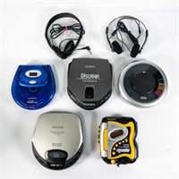 Sony WM-FS420 Cassette & (4) Portable CD Players