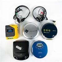 (4) Portable CD Players &  Sony Cassette Walkman
