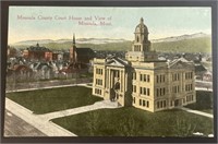 Vintage Missoula County Court House PPC Postcard