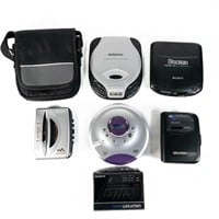 (6) Assorted Cassette & Portable CD Players +