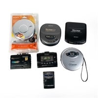 (7) Sony Walkman Portable AM FM , Cassette & Disc