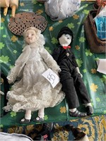 Charlie Chaplin doll and doll