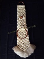 Hanging Vintage Mushroom Crochet Towel Holder