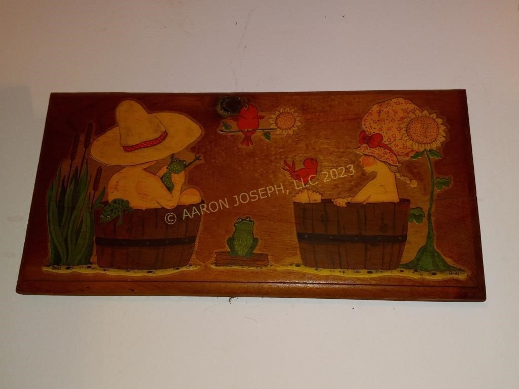 Vintage Old Fashion Country Wood Bath Sign Decor