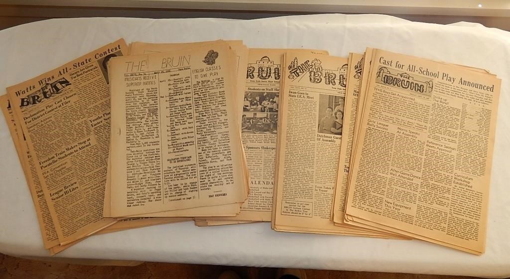 Twin Falls, ID 1946-48 Bruins Newspapers