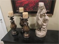 candleholders & statue