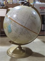 Free Standing World Globe 18"T