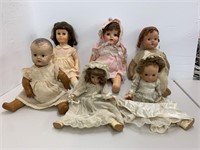 Group vintage rubber, plastic, etc. dolls