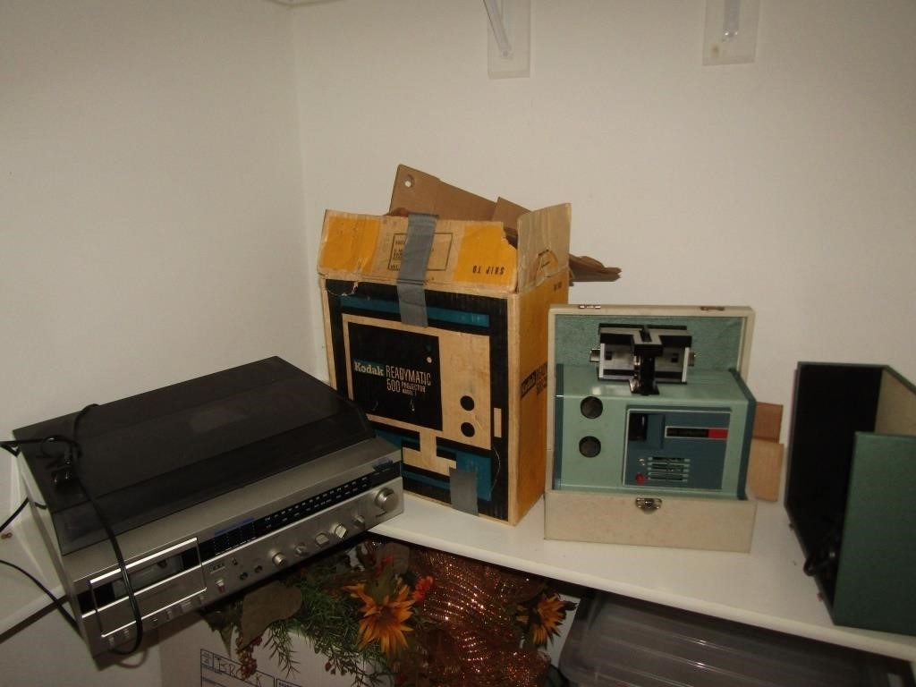 stereo & kodak projector