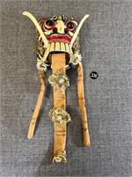 Carved Wood Balinese Rangda Mask