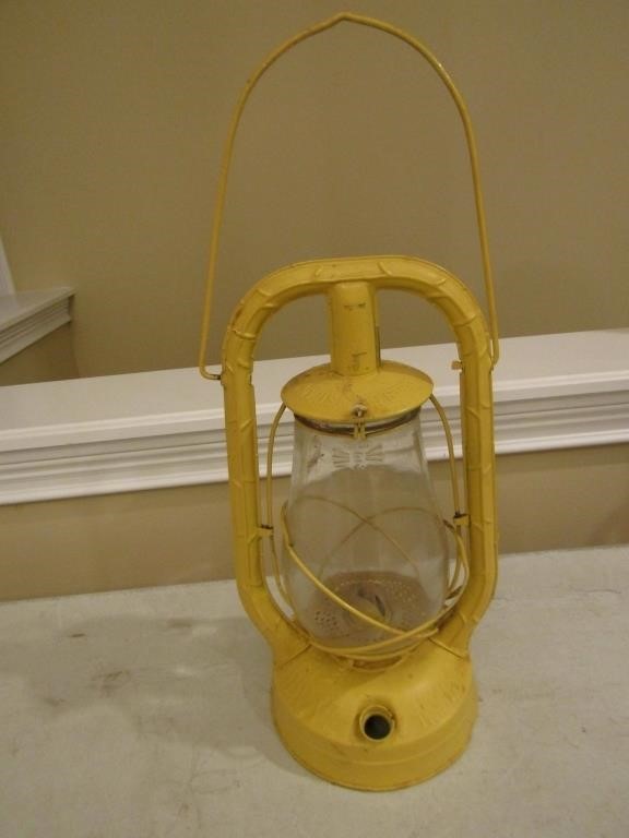 yellow barn lantern