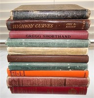 Vintage Academic School Books, Government & More