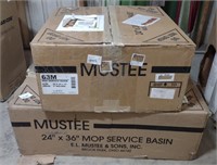 Mustee 24" x 36" Durabase Mop Service Basin & 24"