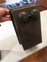 antique oak phone box