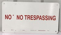 Brady "No Trespassing" Metal Signs. Single-Sided.