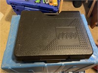 black plastic lego storage box (no legos)