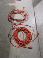 2 orange ext. cords