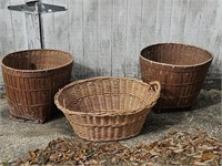 (3) Woven Baskets