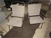 2 folding lawn chairs