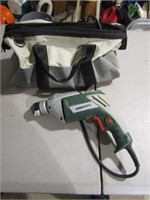 electric drill w/bag