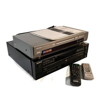 Sony CDP-C535 5 Disc CD & Samsung DVD-S221