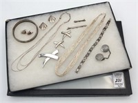 Collection of Ladies Sterling/925 Jewelry